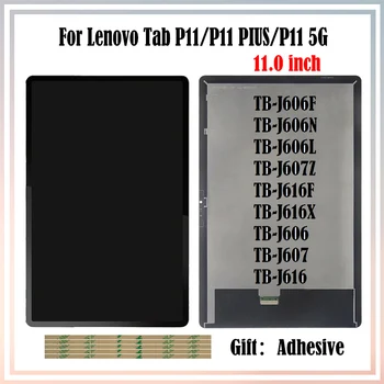 Lenovo Tab P11 / P11 Plus TB-J606F/L P11 5G J616 J607 LCD-Näyttö + Kosketusnäyttö Digitizer Anturi Täysi Kokoonpano+Liima