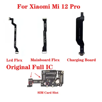 Alkuperäinen Xiaomi 12 Pro USB-Lataus-Portti Pistorasia SIM-Korttipaikka Hallituksen Liitin Emolevyn LCD-Näyttö, Flex Kaapeli-Korjaus Osia