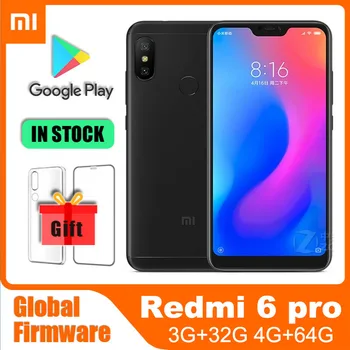 xiaomi Redmi 6/6A/6 Mi Pro A2 Lite 4g 64g Kännykkä Snapdragon 625 4000mAh Batterry Dual SIM Android Global Rom