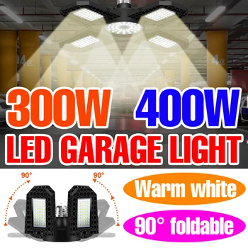 E27 LED-Lamppu Taitto Autotalli Valo 220V Korkea Bay Lamppu 110V Kattokruunut LED Spotlight Kotiin Varasto 200W 300W 400W LED-Lamppu