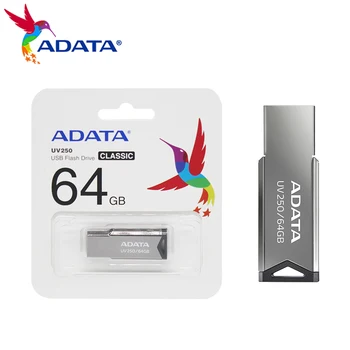 Adata USB 2.0-Metalli Memory Stick-32GB Flash-Asema 16GB Muistitikku 64GB Flash-Levy Tietokoneen 100% Alkuperäinen UV250