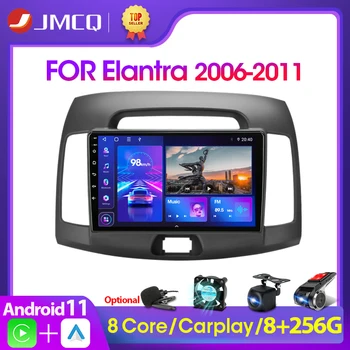 JMCQ Android-11 2Din 4G-Auton Radio Multimedia Video-Soitin Hyundai Elantra 4 HD 2006-2012 Navigointi GPS Auto Stereo Carplay