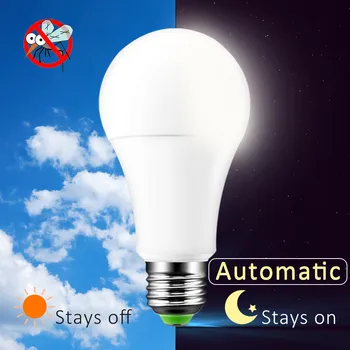 E27 Led-Lamppu-Anturi Valo B22 Led-Dusk To Dawn Light Sensor-Lamppu E27 220V Automaattinen Päälle / Pois sisällä/Ulkona Yö Lamppu 10w/15w