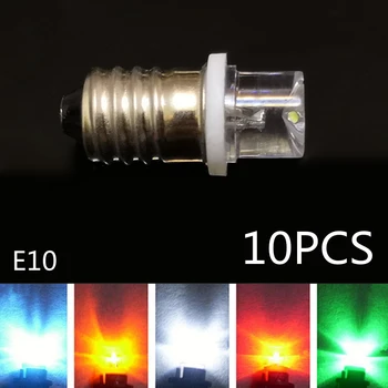 10KPL E10 hajataittoa ohjeistaa lamppu 3V E10 6V väline lamppu 4.5 V E10 8V LED punainen sininen vihreä Mekaaninen Merkkivalo E10-lamppu