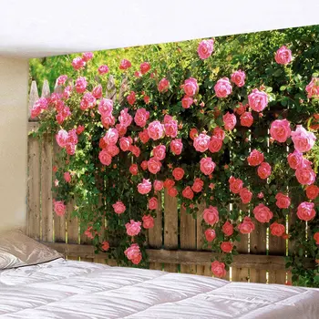 Kuvakudos Estetiikka Kevät Kukka Aita Tapetti Vaaleanpunainen Ruusu Kasvi Kukka Seinä Puutarha Ikkuna, Luonto Kodin Sisustus