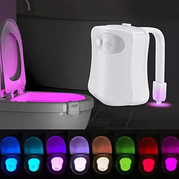 16 väri wc pieni yövalo PIR liiketunnistin wc-valo LED kylpyhuone yövalo Wc-valoa käytetään kylpyhuone loput