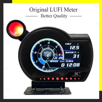 LUFI XF englanti Versio OBD2 digitaalinen turbo boost-öljyn paine lämpötila Smart Digitaalinen Mittari