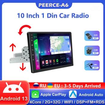 Android-13 Auton Radio 10 Tuuman GPS-1din Carplay Auton Multimedia Soitin, 2G-32G lisää Auto Volkswagen Nissan Kia Toyota Auto Stereo