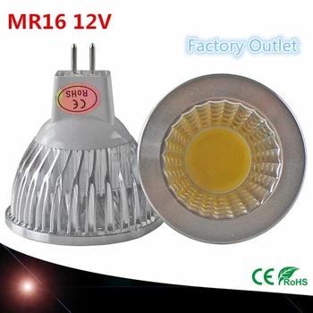 Uusi high power LED-lamppu MR16 GU5.3 shokki 3W 5W 7W Himmennettävä ISKU Valonheitin lämmin viileä valkoinen ARVOISA 16 12V lamppu GU 5.3 220V