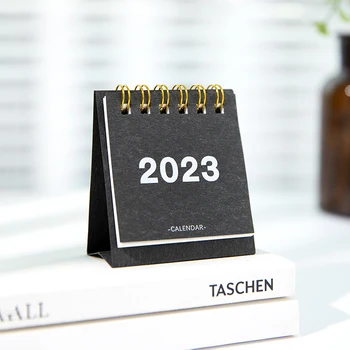 Yoofun 2022-2023 Yksinkertainen Yksivärinen Mini Desktop Yksinkertainen Kalenteri Dual Päivittäin Scheduler Taulukko Planner Vuosittain Esityslistan Järjestäjä
