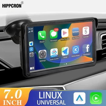 Hippcron 7 tuuman Auton Radio Multimedia Video-Soitin Langaton Langaton Carplay Ja Android Auto-Kosketusnäyttö, Kauko-Ohjaus