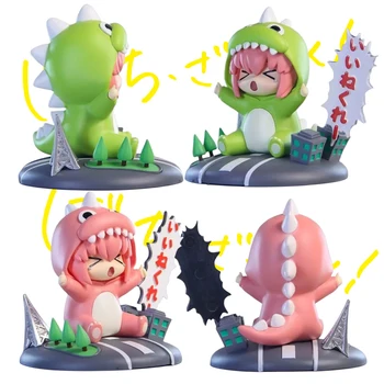 10cm VerQ BOCCHI ROCK! Anime Kuva Hitori Bocchi PVC Toiminta Kuva Dinosaurus Hitori Gotoh Figuine Collectible Malli Nukke Lelu