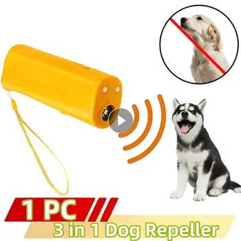 3 In 1 Koira Repeller-Laitteen LED-Koiran Koulutus Ultraääni Karkotteet Anti Barking-Laitteen Flash-Valo Ulkouima-Kannettava Työkalut
