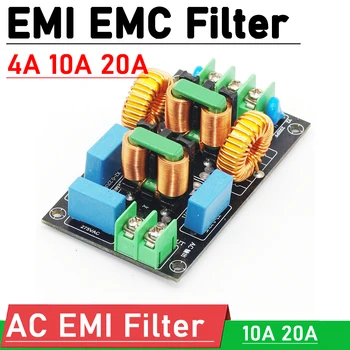 4 A 10 A 20 A 3-vaiheinen EMC EMI Power Filter Hallituksen AC 110V 220V EMI-Suodattimen FCC Sähkömagneettisia Häiriöitä F HiFi Audio Vahvistin