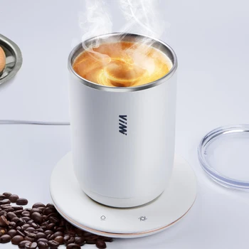 55℃ Muki Lämmitin Automaattinen Sekoittaen, Muki Kahvia Maidon Sekoittaminen Mukit Ruostumaton Teräs Cup USB-Electric kaksoiseristetty Smart Cup