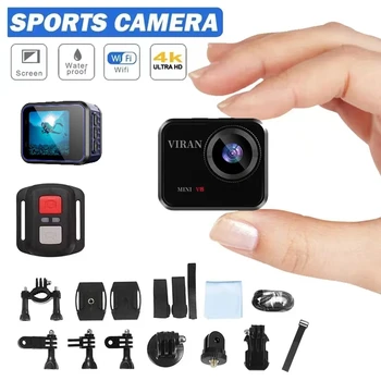 HD Wifi Mini V8-Action-Kamera, 4K 60FPS Kauko-Ohjaus Näytön Vedenpitävä Urheilu DV-Videokamera Tallennin Langaton Webcam