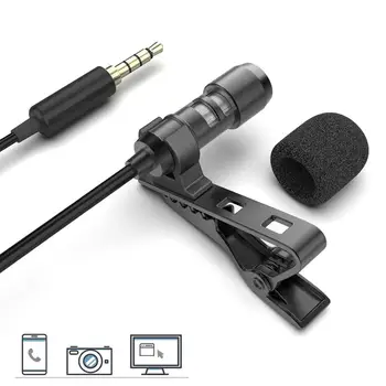 FIFINE Lavalier Lapel Mikrofoni matkapuhelin DSLR Kamera,Ulkoinen Mikrofoni Vlogging Video /Haastattelu/ Podcast -C2