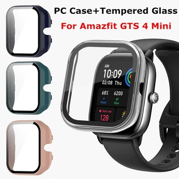 Sillä Amazfit GTS 4 Mini PC Tapauksessa+Karkaistu Lasi Smart Watch Screen Protector Kansi Huami Amazfit GTS4 Mini Puskurin Kuori