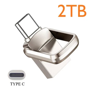 Nopea U-Levy 1TB 2TB Kannettava USB 3.1 Type-C-Liitäntä Matkapuhelin Tietokone Keskinäinen Siirto USB-Flash-Asema 2023