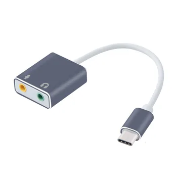USB3.1 Tyyppi-C-Audio Kaapeli-Sovitin Tyyppi C-3.5 mm Jack Kuuloke & Mikrofoni USB-C-Splitter Varten HUAWEI Matebook Android