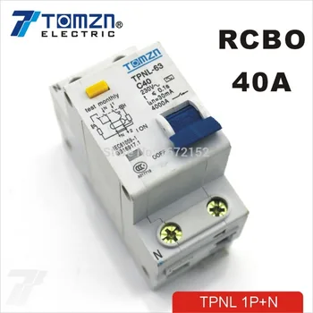 DPNL 1P+N 40A 230V~ 50HZ/60HZ Residual current Circuit breaker yli nykyinen ja Vuoto suojelua RCBO