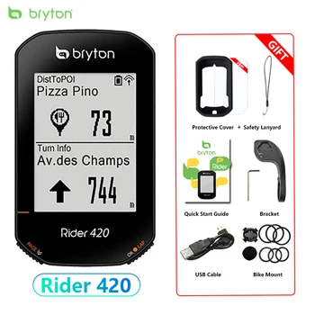 Bryton Rider 420 GPS-Polkupyörän Tietokoneen Polkupyörän Langaton Nopeusmittari Digitaalinen Ant+ - Reitti Navigointi Sekuntikello Pyöräily Matkamittari