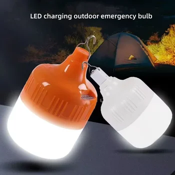 Ulkouima-LED-Lamppu USB-Ladattava 40W/60W/80W Hätä-Valo Koukku Camping Kalastus Kannettava Lyhty Yö Valo