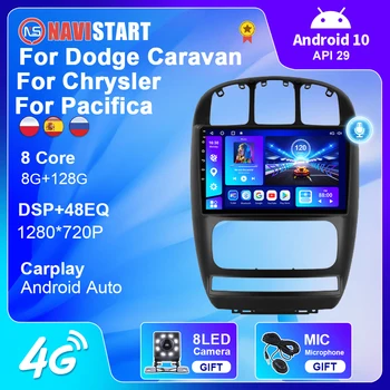 NAVISTART varten Dodge Caravan 4 Chrysler Grand Voyager RS 2000-2012 Android 10 autoradio Autoradio Multimedia Video-DVD-Soitin