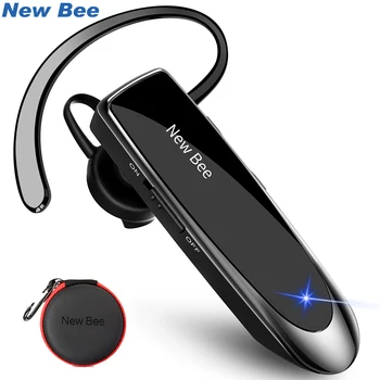 Uusi Mehiläinen Bluetooth-Kuulokkeet V5.0 Kuulokkeet Langattomat Kuulokkeet handsfree-Nappikuulokkeet 24 H puheaikaa Kuuloke, jossa Mikrofoni