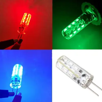 G4-Värikäs LED-Lamppu 2W DC 12V punainen vihreä valkoinen led-korvaa halogeeni lamppu Lämmin Valkoinen RGB Blubs kattokruunu Lamppu Baari crystal Valot
