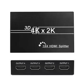 4K 2k 1X4 HDMI-Splitter-Full HD 1080p HDMI 1 In 4 out Kytkin Vaihtaja-Näyttö Smart TV-monitori projektori mi box3 ps4