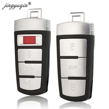 jingyuqin 3 /4-Painikkeet Smart Remote-Avainta Avaimeton Tapauksessa Fob VW Passat B6 3C B7 Magotan CC Auton avain shell