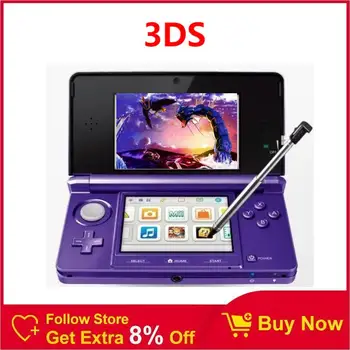 Ammattimaisesti Kunnostettuja 3DS pelikonsoli 3DS Palm peli määrittää 128GB muistikortti/ mukaan Lukien 130 ilmaisia pelejä