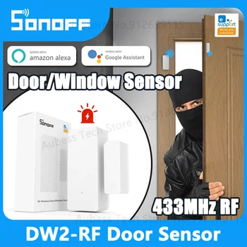 SONOFF DW2 RF Langaton Ovi-Ikkuna-Anturi Ilmaisin Oven Aukko Tunnistin eWeLink App Smart Home Security Alexa Google Avustaja