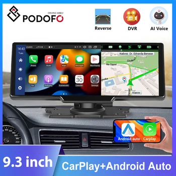 Podofo Auto DVR Peili-Näyttö Video Langaton Carplay Android Auto Dvr Dashboard GPS-Navigointi VW Nissan Toyota KIA