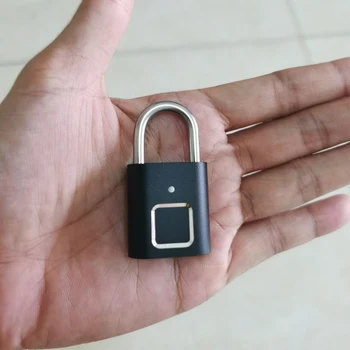 Oven Lukko Sormenjälki Lukko, USB-Ladattava Mini Laukku Smart Home sormenjälki Lukot ilmainen toimitus brasiliaan elektroniikka