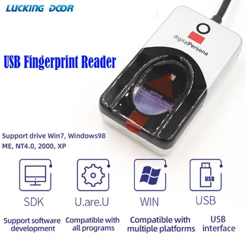 Henkilökohtainen digitaalinen USB-Biometrinen Skanneri, Sormi Lukija URU4500 Ilmainen SDK Optinen sormenjälkitunnistin Digital Persona U. ovat.U 4500