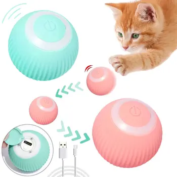 Sähköinen Kissa lelu Automaattinen Kierto USB Lataa Interaktiivisia Leluja kissoille Chase Mielenkiintoisia Koiran pentu Lelut Lemmikkieläinten Tarvikkeet