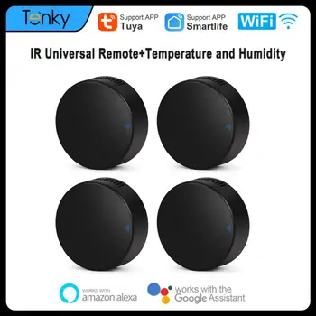 Tuya WiFi-IR Universal Remote-Ohjain + Lämpötila Ja Kosteus Anturi ääniohjaus Toimi Alexa Google Kotiin Avustaja