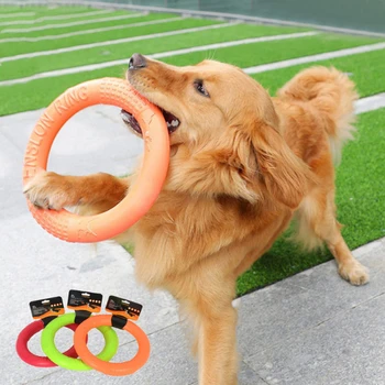Koiran Lelut Pet-Flying Levy Interaktiivinen Kelluva Rengas Vedin Ulkouima-Koulutus Käyttäytyminen Anti-Bite Peli Koiran Tarvikkeet Lemmikkieläinten Tuotteita