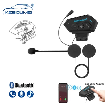 Kebidumei BT12 Moottoripyörä Bluetooth-5.0 Kypärä Kuuloke Langaton Kuuloke ja handsfree-puhelun Kit Stereo Anti-häiriöitä Kuulokkeet