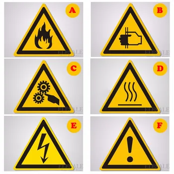 5kpl varoitusmerkkejä Tarrat turvallisuustyötä Turvallisuus Varoitus Tarrat Vesi-Proof Öljy-Todiste Seinään Kone-Tunnisteet Tarra