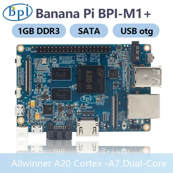 Banana Pi BPI-M1+ Allwinner A20 Dual-core 1 GT: n DDR3-Tuki Wifi SATA IR DSI Ajaa Android 4.4 Lubuntu Open Suse Raspbian Debian