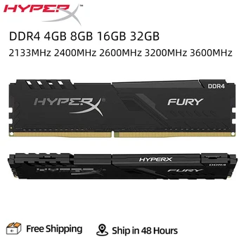 HyperX FURY DDR4 16GB 8GB 4GB 32GB 3200MHz 2133MHz 2400MHz 2666MHz DIMM 288Pin 1.2 V PC4-25600 19200 21300 DDR4 Työpöydän Ram-muistia