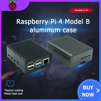 Raspberry Pi 4 Malli B Alumiini Laimentaa Asia/ Passiivinen Jäähdytys Shell Metalli Kotelo lämmöntuotto Pi 4B