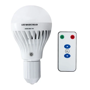 Smart 7W E27 B22 LED-220V-Lamppu Himmennettävä Ladattava Hätä-LED-Lamppu Camping Langaton lamppu Koti-IR-Kauko-Ohjaus