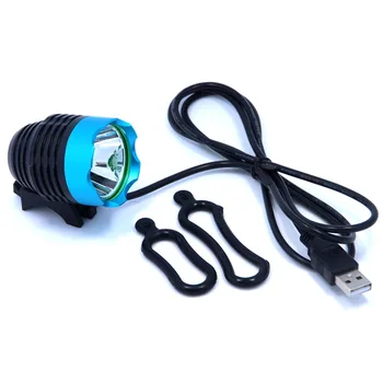 USB-Portti T6 LED Polkupyörän Ajovalojen Vedenpitävä Pyörä Valoa Lamppu Pyöräily Pyörä Polkupyörän etuvalo 4 Valinnaiset Värit