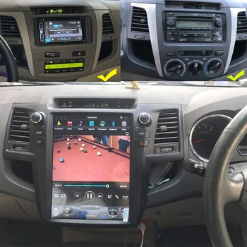 Tesla Näytön GPS Nagavition Toyota Fortuner/HILUX Revo 2005-2014 Android-Näyttö Auton Multimedia Soitin, WIFI 4G Carplay