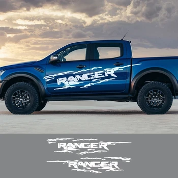 Suuri Koko 2KPL Ford Ranger Raptor Pick-Off Road Tarrat Auton Muotoilu Oven Puolella Tarroja Grafiikka Kehon Sisustus Auto Tarvikkeet