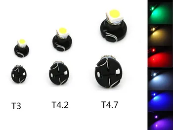 5KPL LED-valo T3 T4.2 T4.7 Väline, lamppu, T3 LED PUNAINEN T4 .2 sininen T4.7 led Kello led-valot-ilmastointi, lamppu